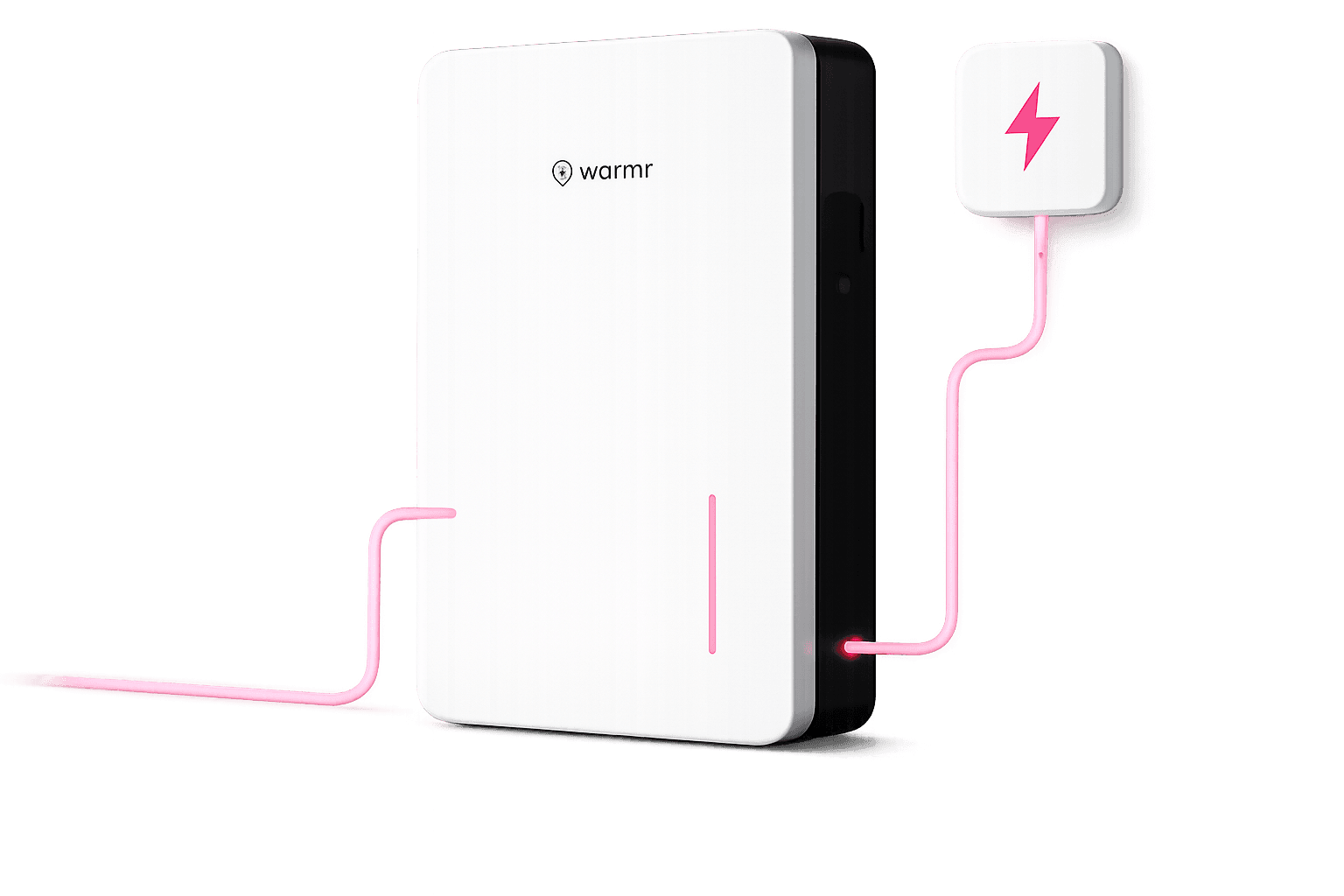 Home battery storage unit on a wall